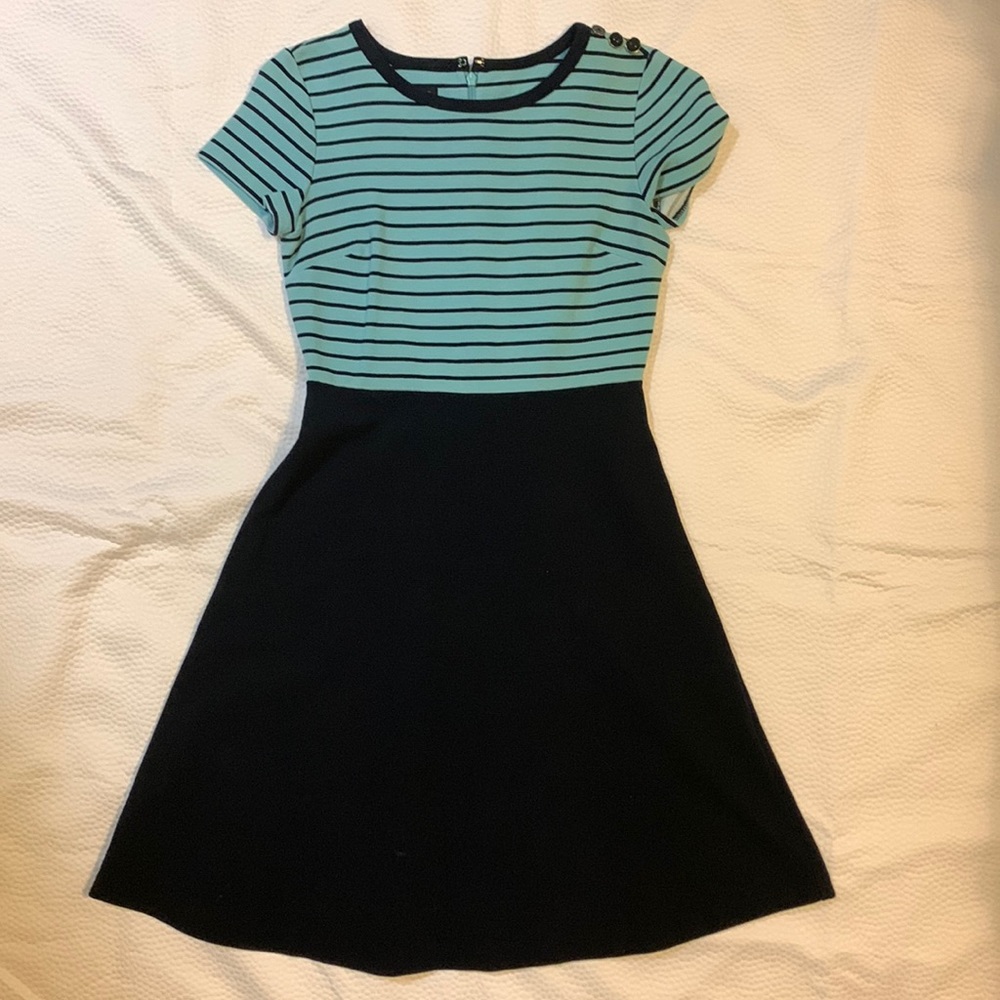 Talbots Striped Skater Dress